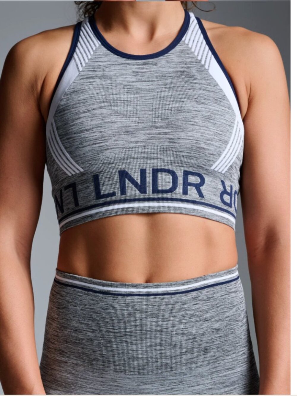 NWT - LNDR - Aero Dynamic Bra - Color: Grey Marl - Size S / M